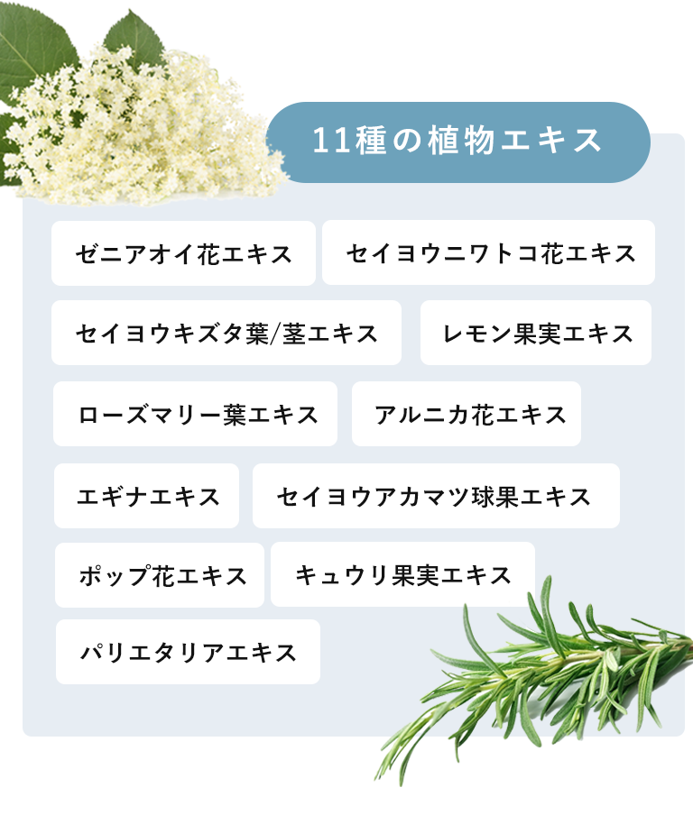 11種の植物エキス